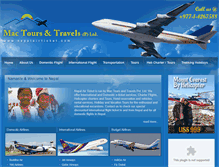 Tablet Screenshot of nepalairticket.com